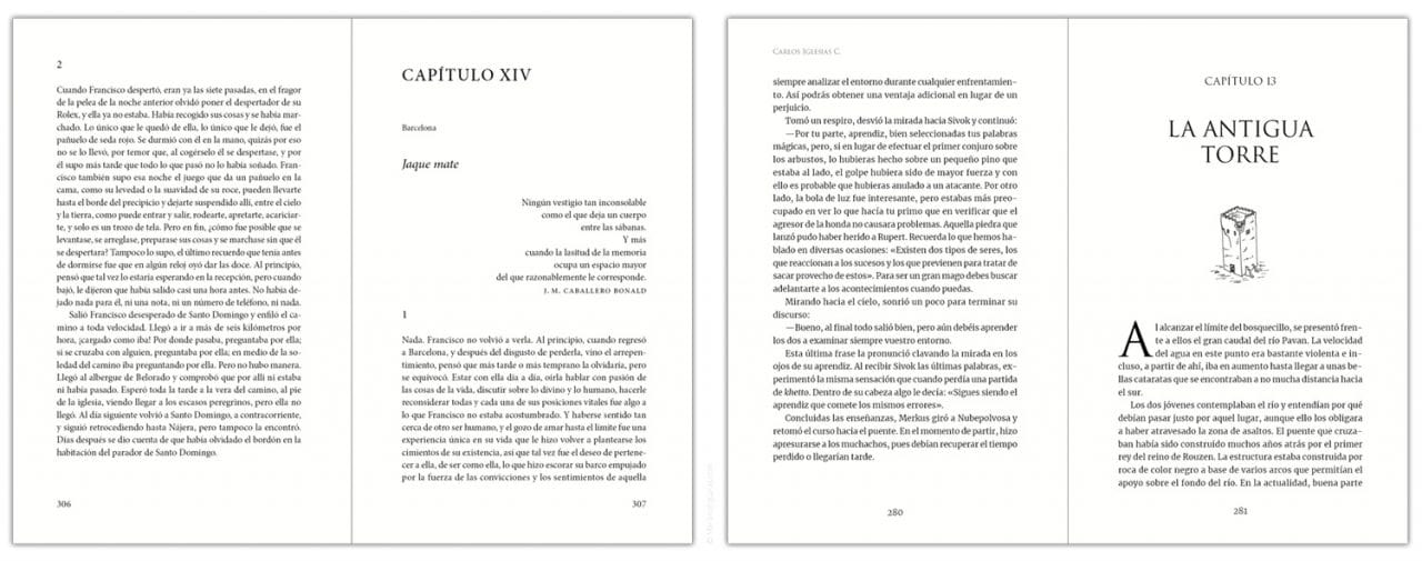 Dónde empezar los capítulos de un libro y por qué